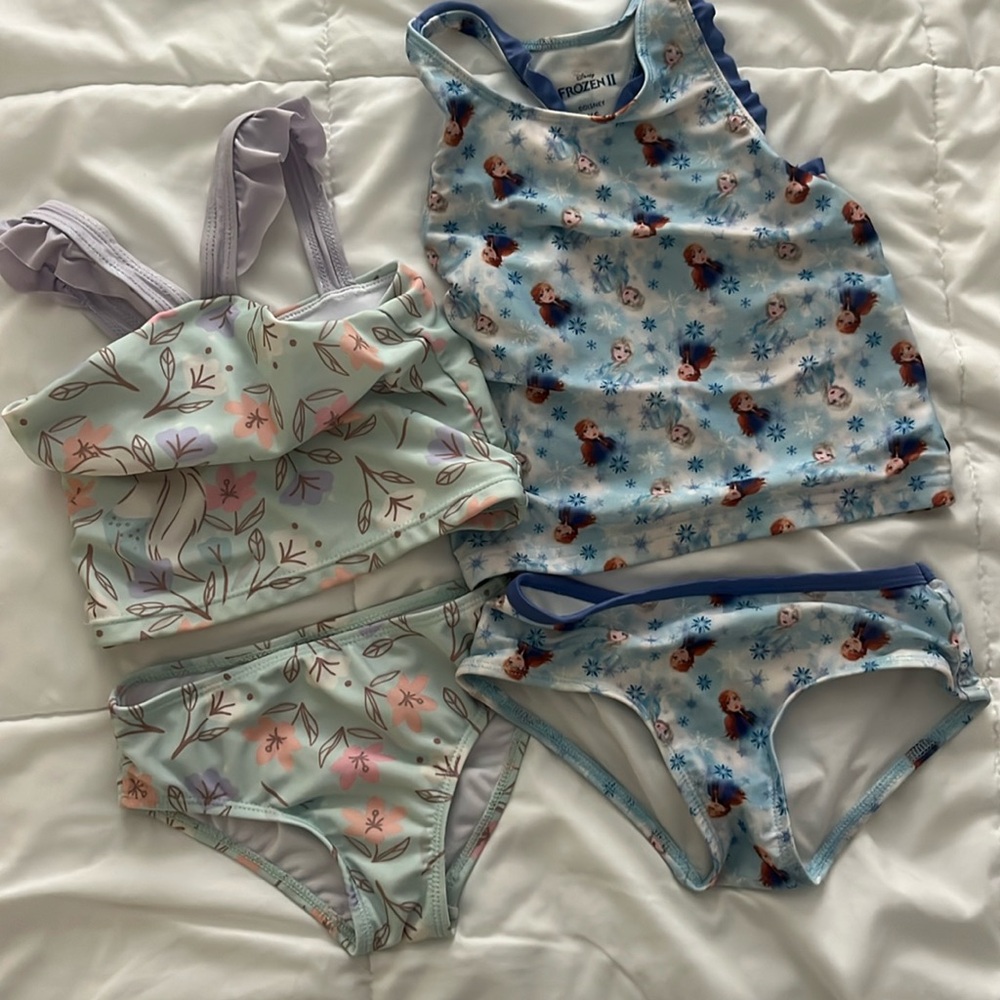 Disney frozen swim bundle size 4T and XS